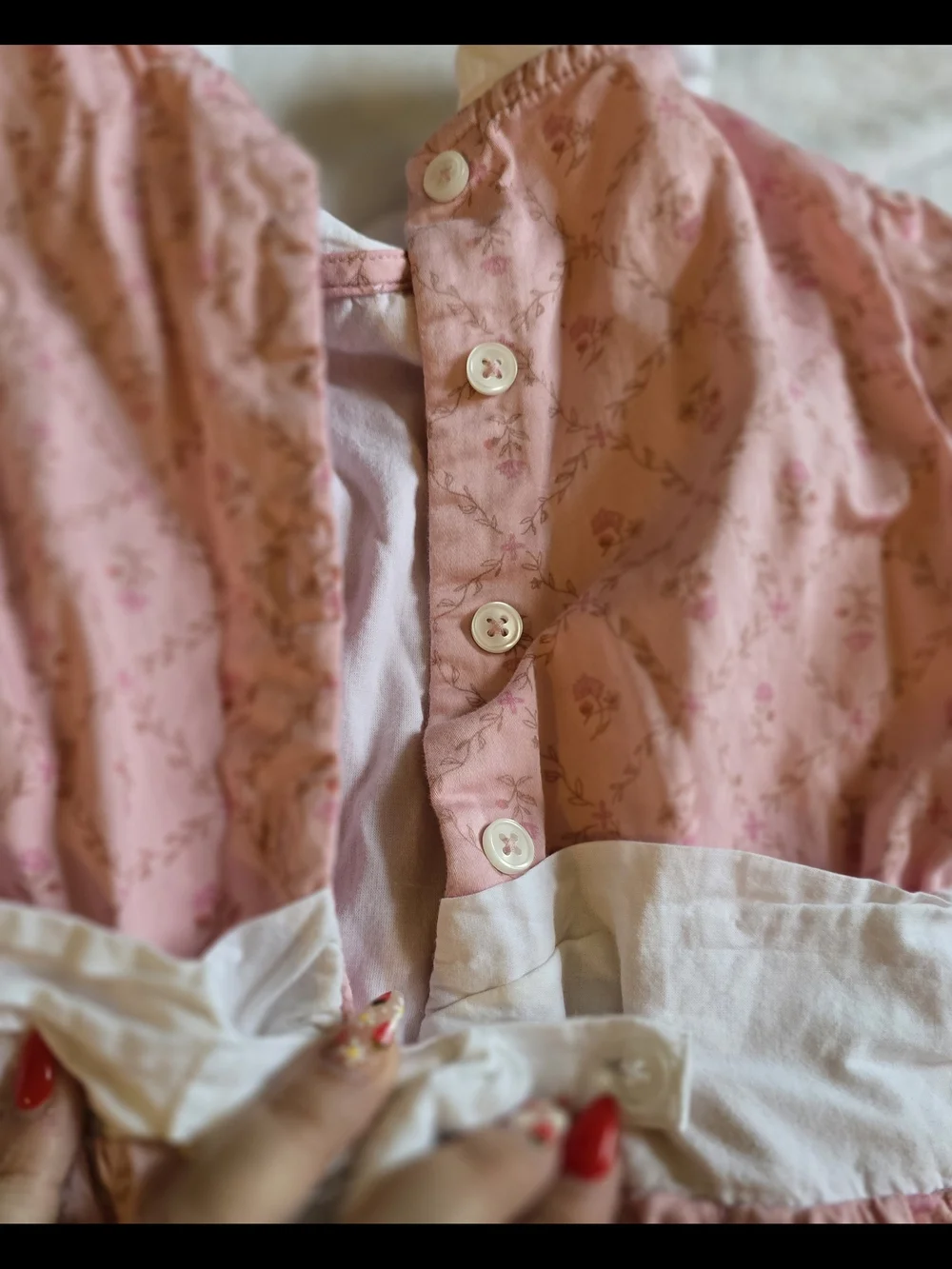 Pink Floral Waistband Dress for Girls